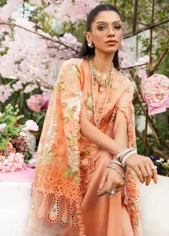 Maria b Eid Collection With Chiffon Dupatta 2A