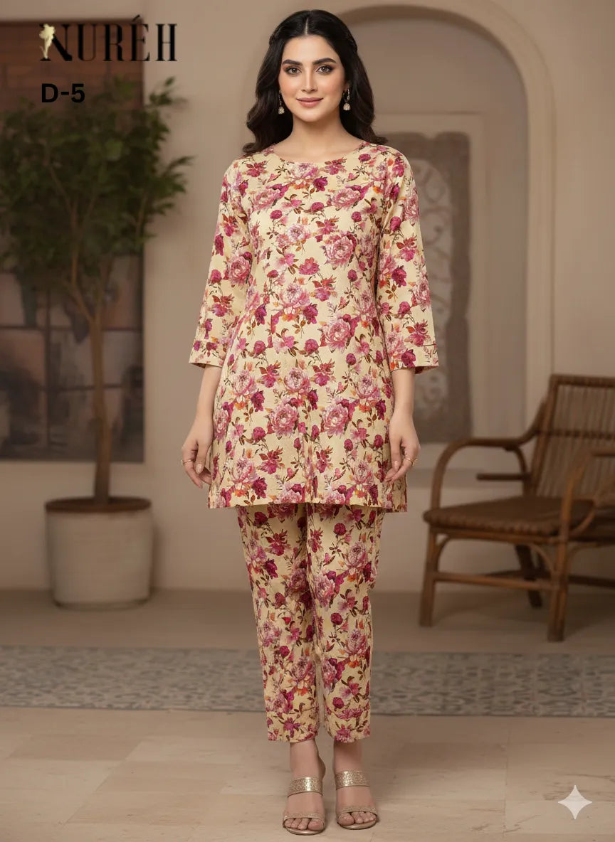 NUREH BY RIAZ ARTS PRINTED LAWN SUITS UNSTITCHED 2 PIECE D-5 - SUMMER COLLECTION  | ✅ 100% Original