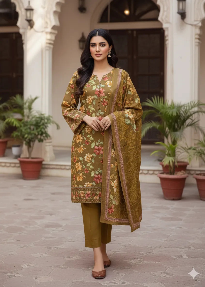 PRINTED MARINA SUIT 3PC PD-03