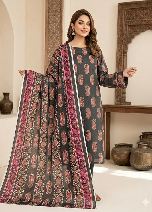 ZESH PREMIUM LAWN 3 PCS D-04
