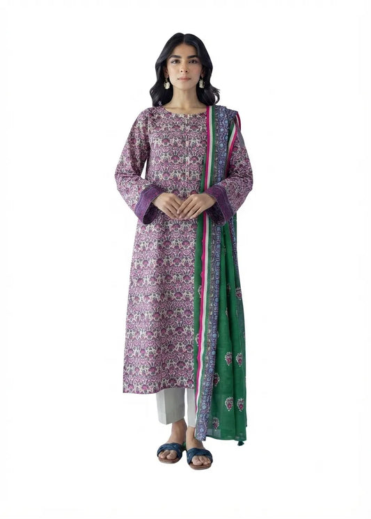 ORIENT BASIC LAWN COLLECTION 3 PIECE VOL 6 UNSTITCHED