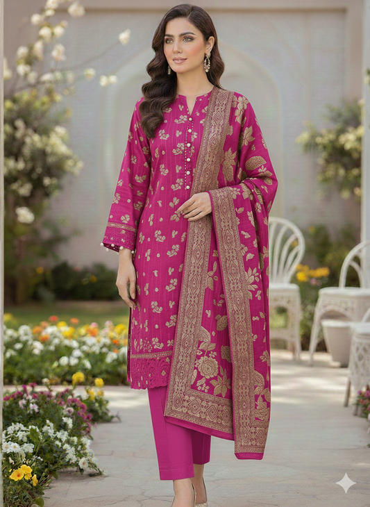 PERSIAN WOOL WINTER 3PC SUIT WITH PALACHI SHWAL LLD-06
