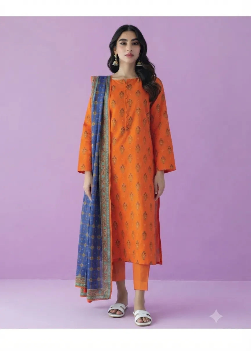 ORIENT BASIC LAWN COLLECTION 3 PIECE VOL 6 UNSTITCHED