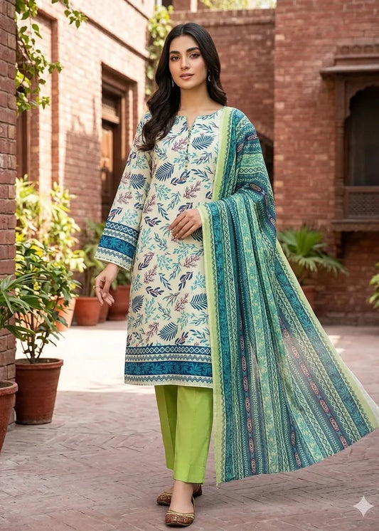 ZESH PREMIUM LAWN 3 PCS D-12
