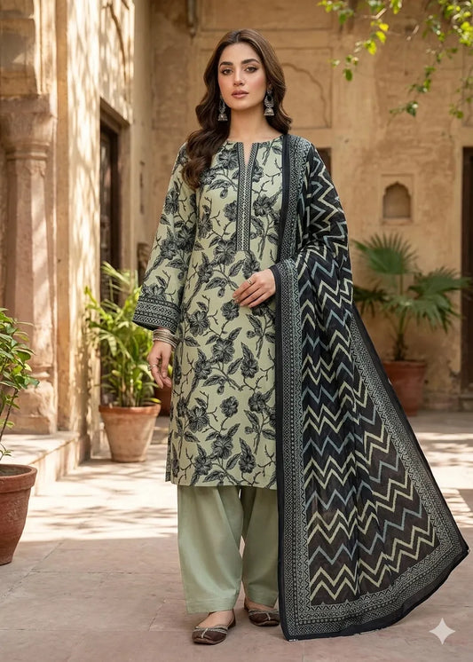 BIN SAEED PREMIUM LAWN 3 PCS D-03