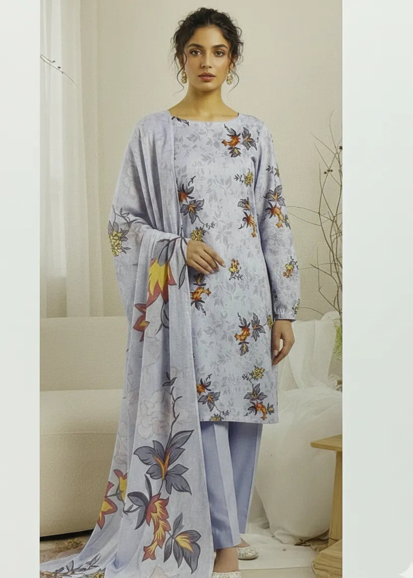 ESSENTIALS BY HUMDUM LAWN WITH CHIFFON DUPATTA VOL-2 D-10 | ✅ 100% Original