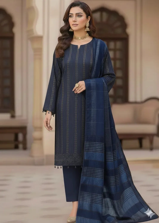 PERSIAN WOOL WINTER 3PC SUIT (Blue)