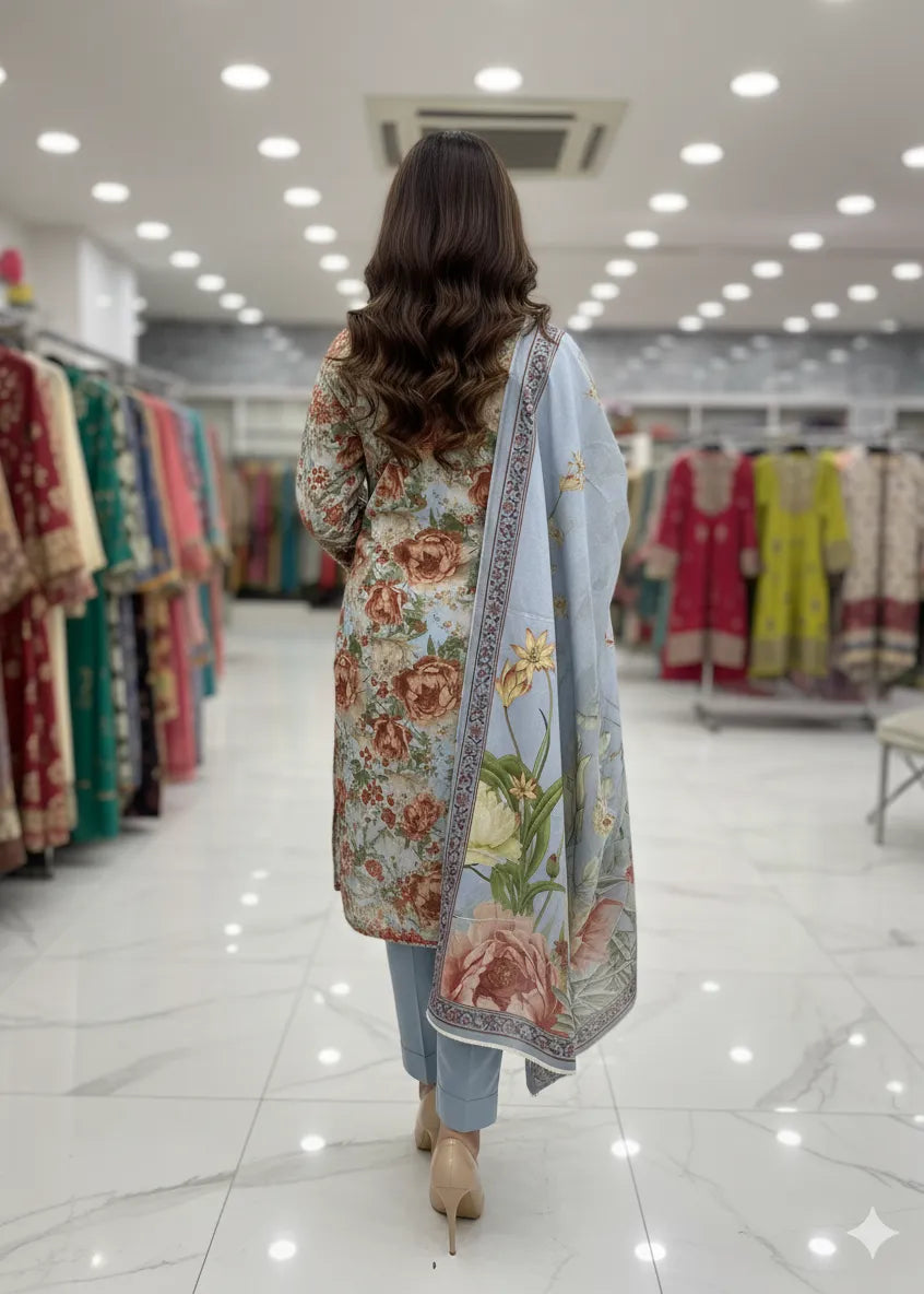 PRINTED MARINA SUIT 3PC PD-04