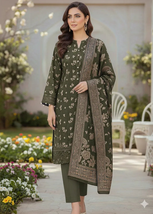 PERSIAN WOOL WINTER 3PC SUIT WITH PALACHI SHWAL LLD-02