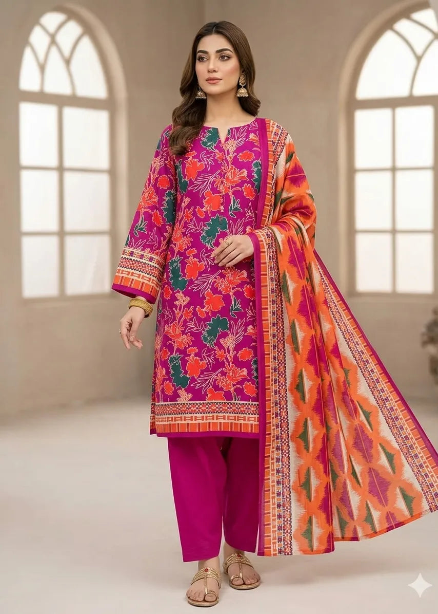ZESH PREMIUM LAWN 3 PCS D-20