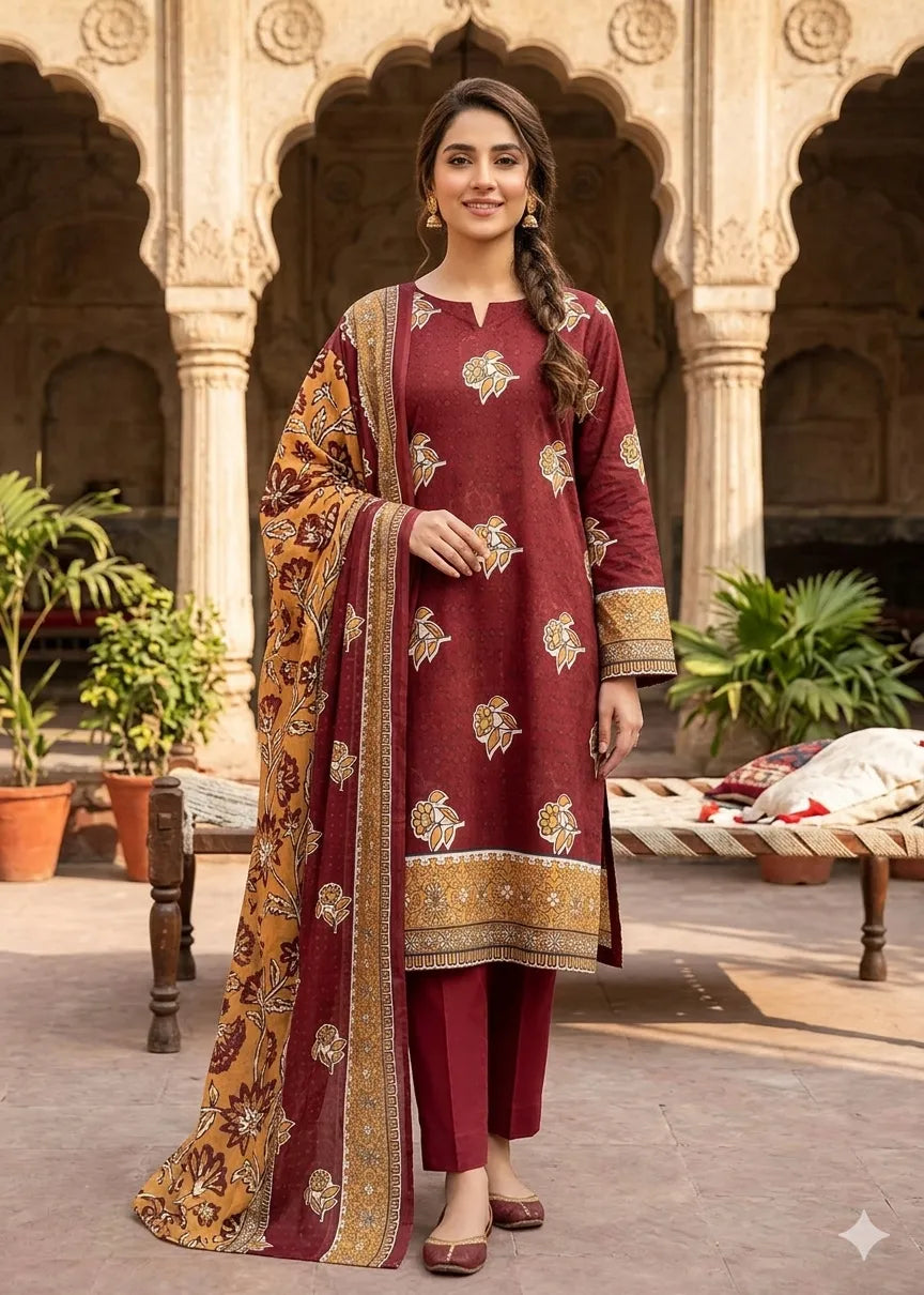 ZESH PREMIUM LAWN 3 PCS D-30
