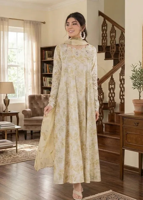 IZNIK KHADDAR DIGITAL PRINTED SUIT 3 PIECE UNSTITCHED