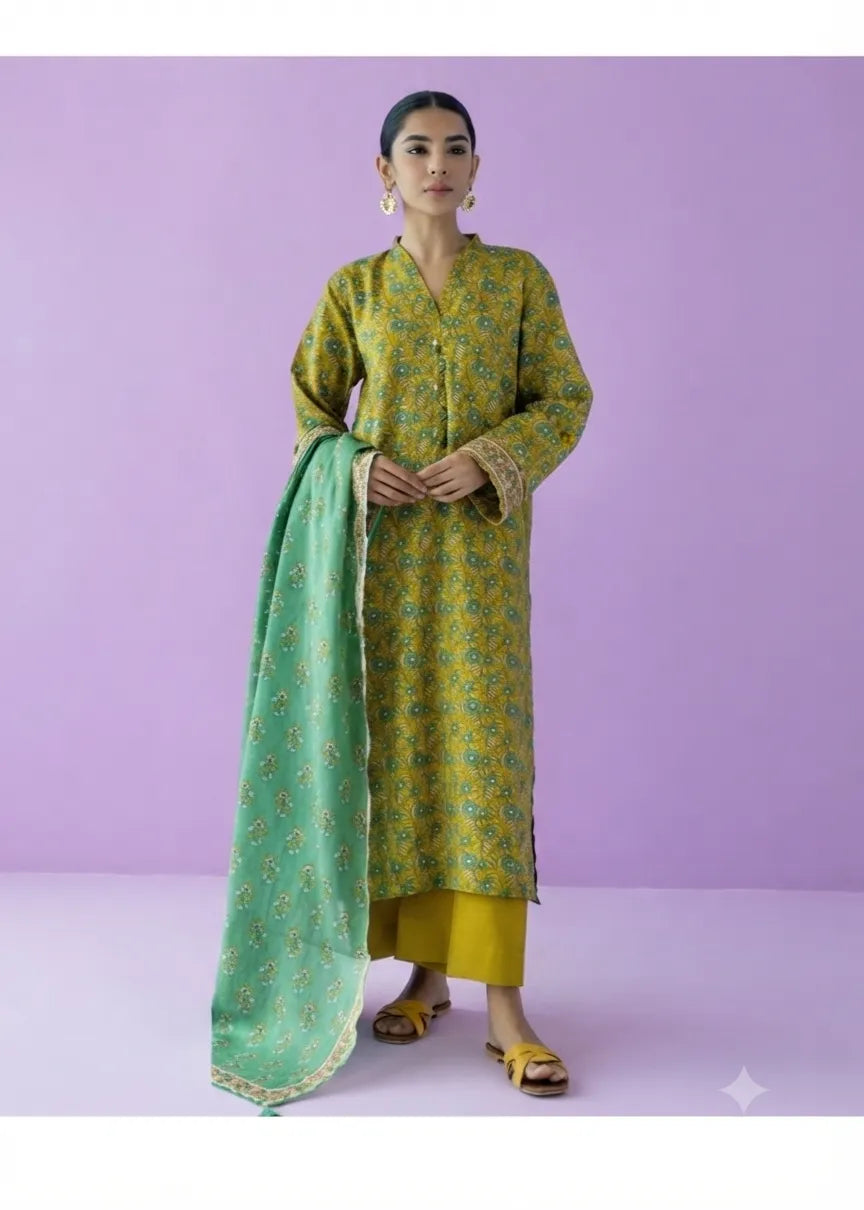 ORIENT BASIC LAWN COLLECTION 3 PIECE VOL 6 UNSTITCHED