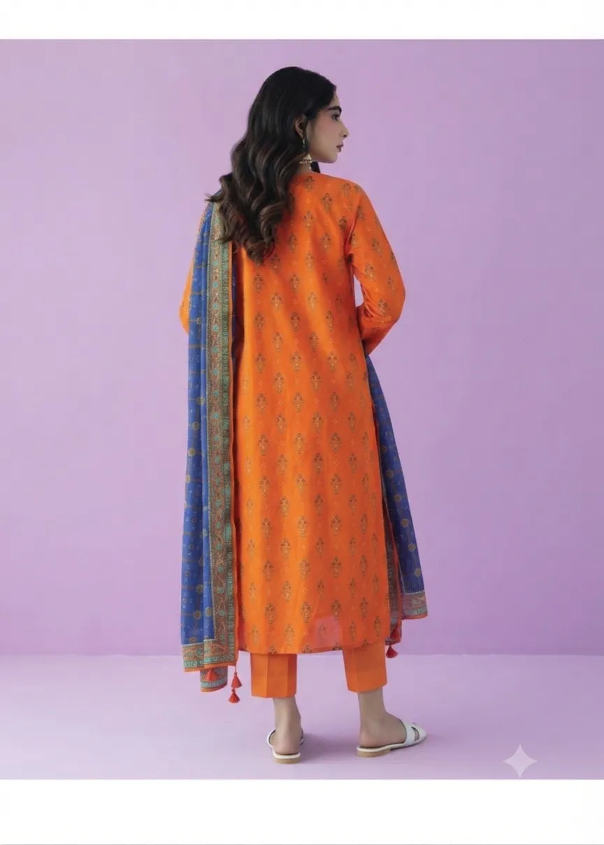 ORIENT BASIC LAWN COLLECTION 3 PIECE VOL 6 UNSTITCHED