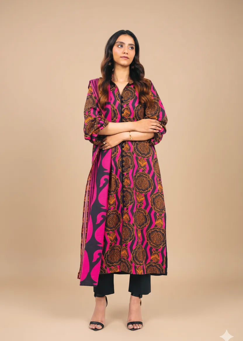 ALKARAM STUDIO KHADDAR 3 PIECE UNSTITCHED D5 17