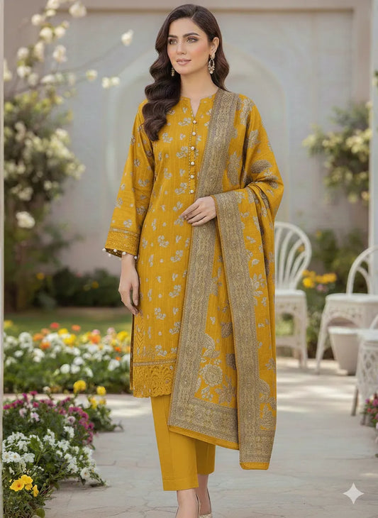 PERSIAN WOOL WINTER 3PC SUIT WITH PALACHI SHWAL LLD-03
