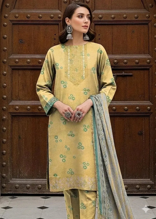 SAPPHIRE PRINTED SUIT 3PC D#317B