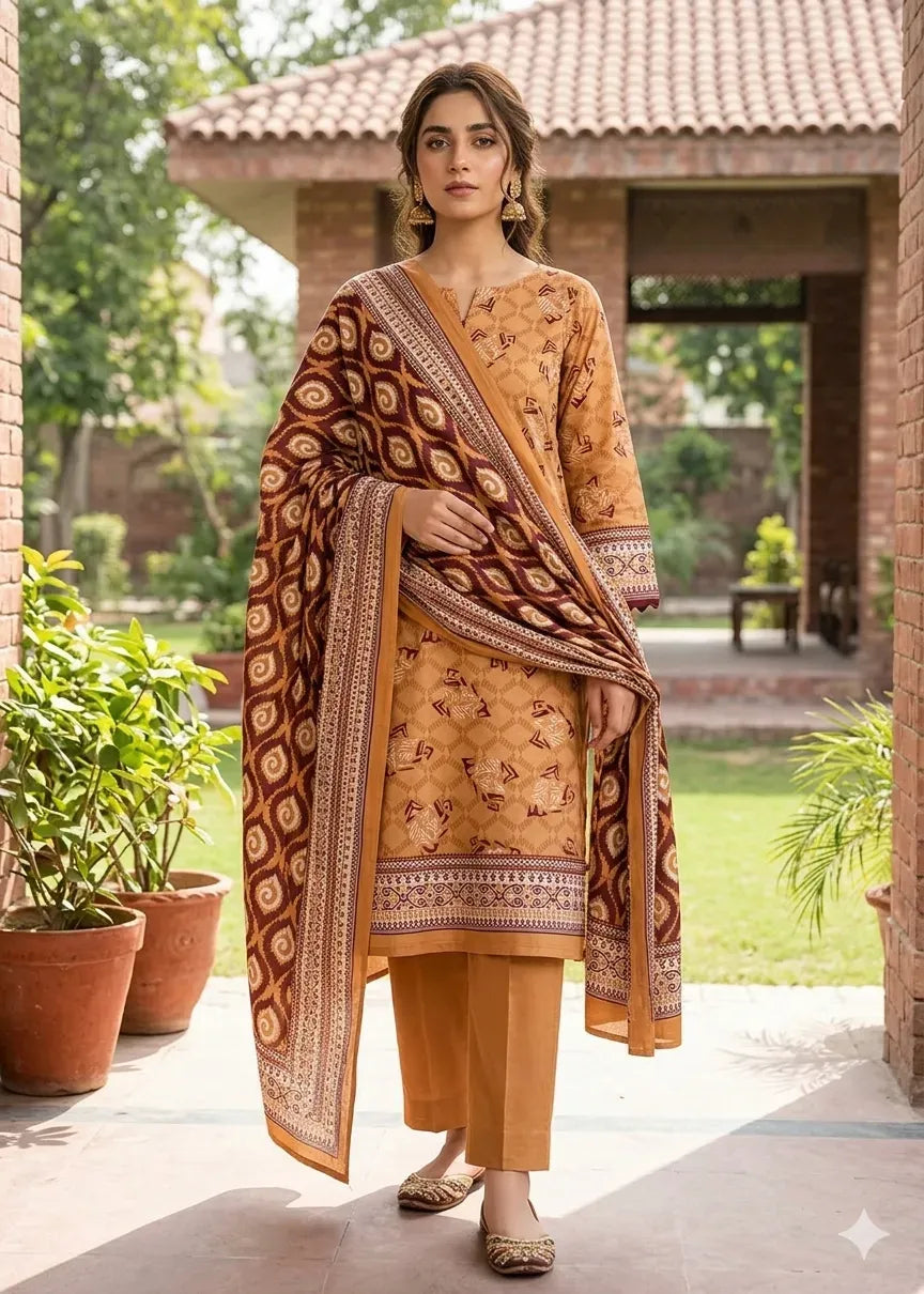 ZESH PREMIUM LAWN 3 PCS D-15