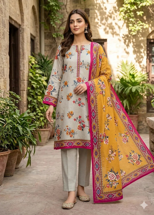 ZESH PREMIUM LAWN 3 PCS D-14