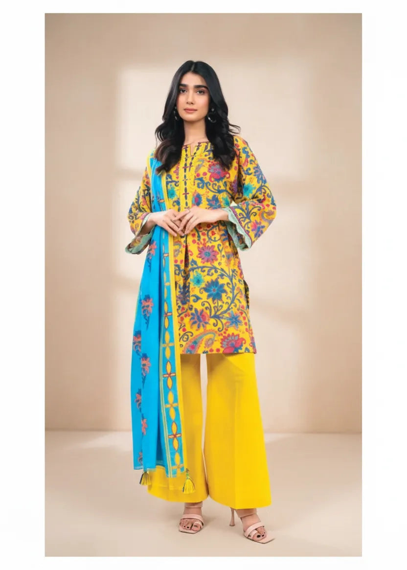 ALKARAM STUDIO KHADDAR 3 PIECE UNSTITCHED D6 21