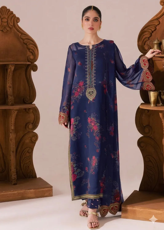 IZNIK PRINTED SUIT 3PC D#256