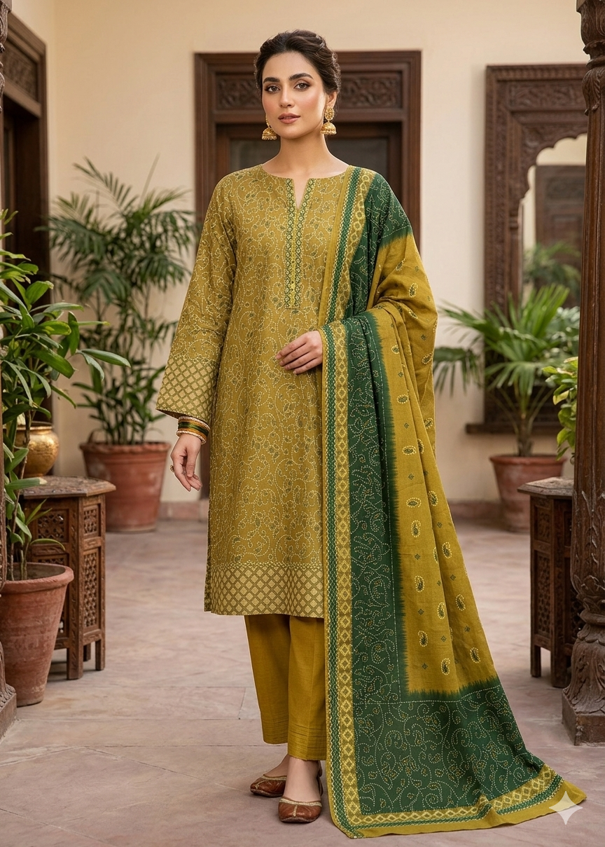 BIN SAEED PREMIUM LAWN 3 PCS D-04