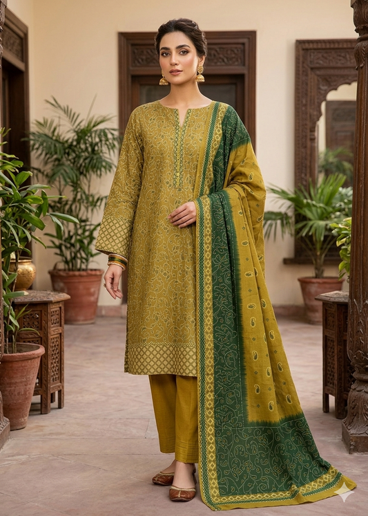BIN SAEED PREMIUM LAWN 3 PCS D-04