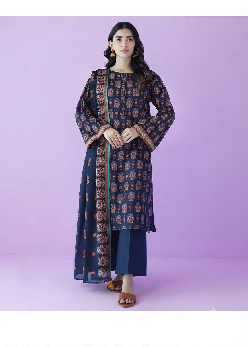ORIENT BASIC LAWN COLLECTION 3 PIECE VOL 6 UNSTITCHED