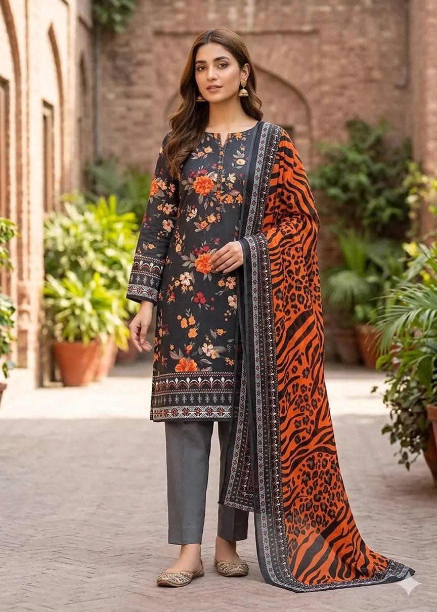 ZESH PREMIUM LAWN 3 PCS D-18
