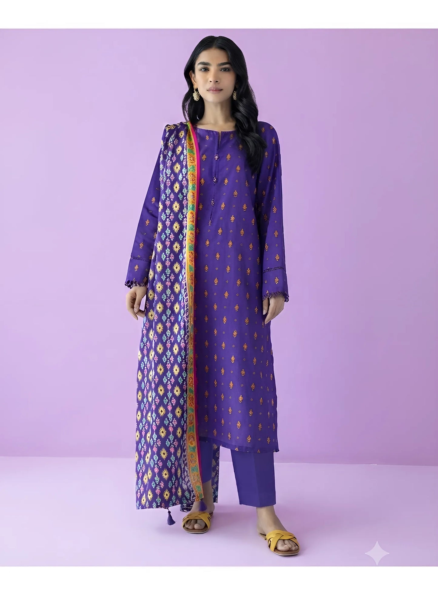 ORIENT BASIC LAWN COLLECTION 3 PIECE VOL 6 UNSTITCHED