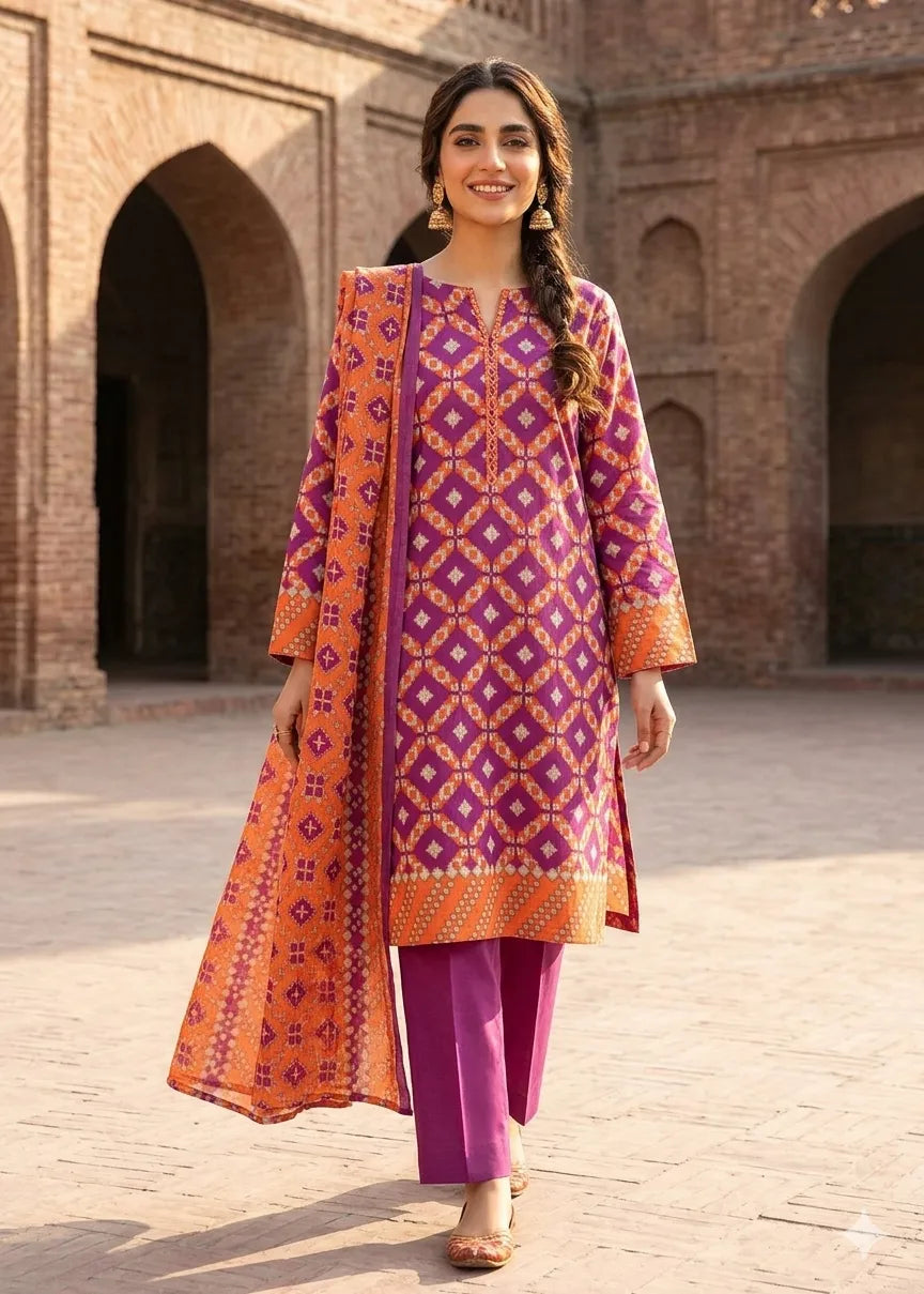 ZESH PREMIUM LAWN 3 PCS D-31