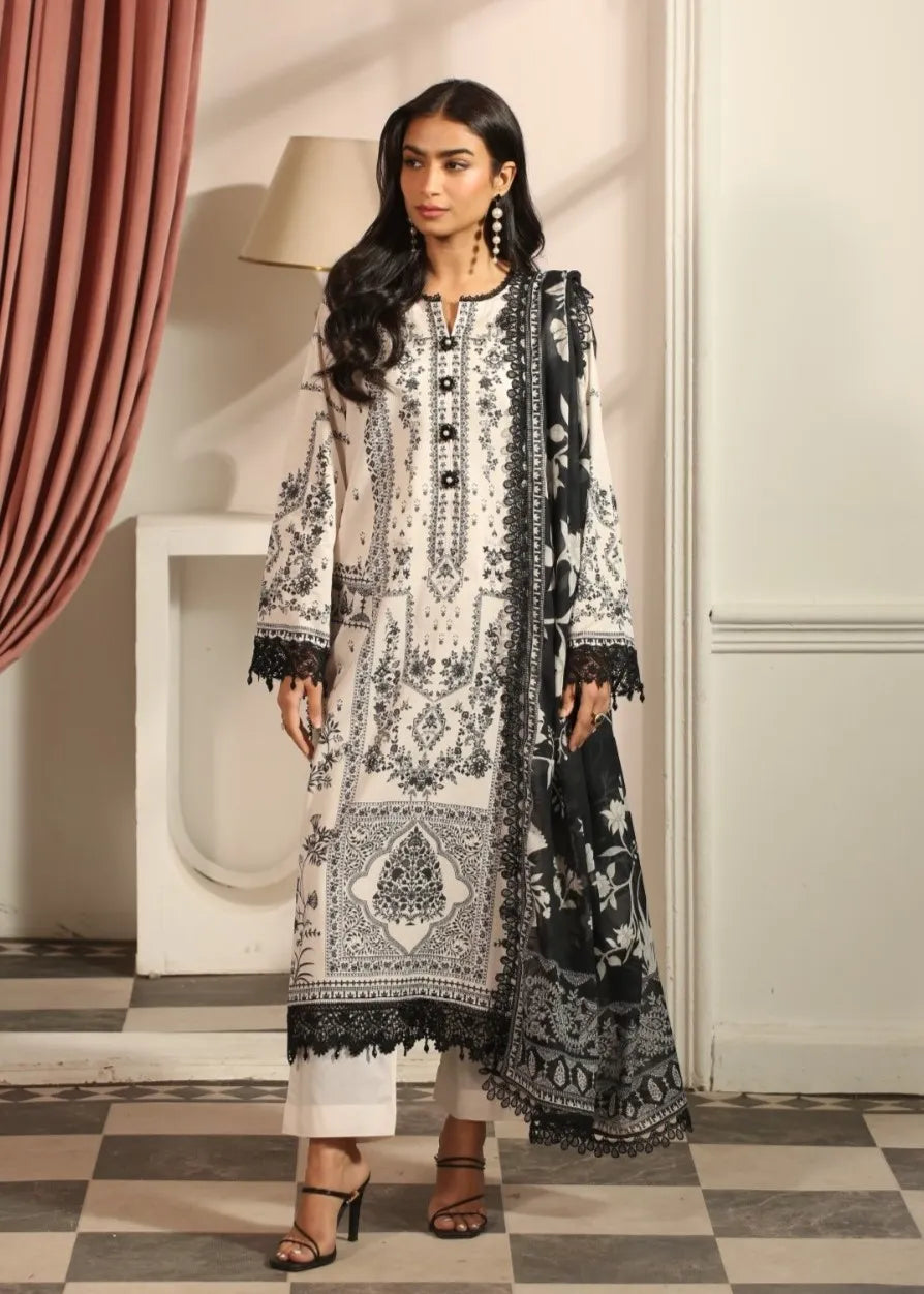 MAUSUMMERY DIGITAL PRINTED LAWN SUIT 3 PIECE VOLUME 2 PEARL | ✅ 100% Original