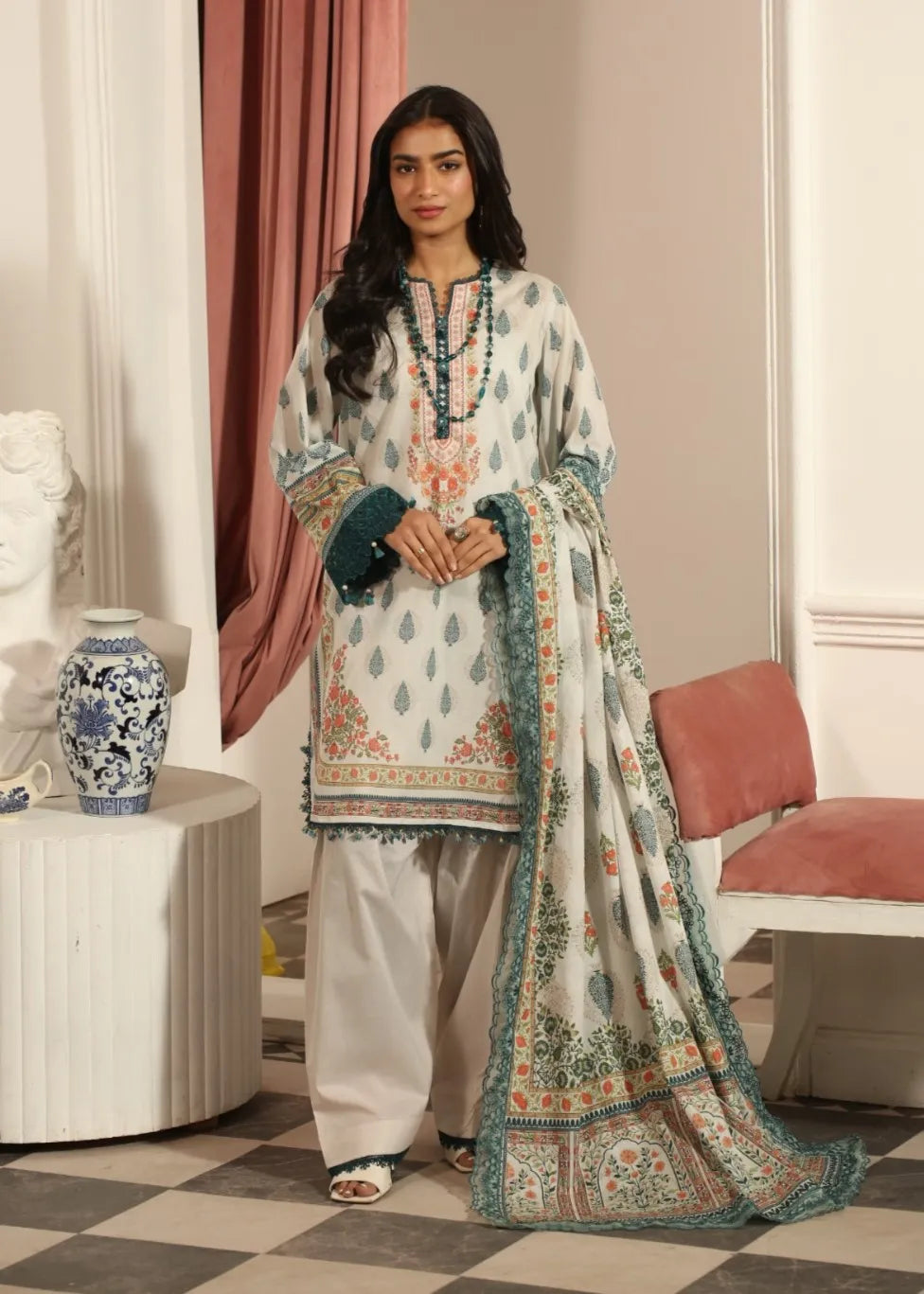 MAUSUMMERY DIGITAL PRINTED LAWN SUIT 3 PIECE VOLUME 2 JASMIN | ✅ 100% Original