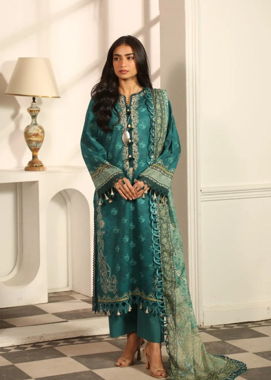 MAUSUMMERY DIGITAL PRINTED LAWN SUIT 3 PIECE VOLUME 2 EMRALD | ✅ 100% Original