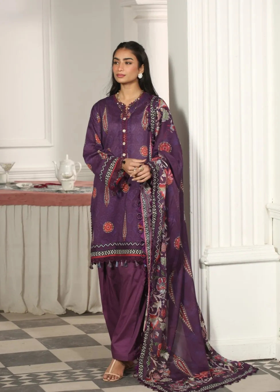 MAUSUMMERY DIGITAL PRINTED LAWN SUIT 3 PIECE VOLUME 2 CRYSTAL | ✅ 100% Original