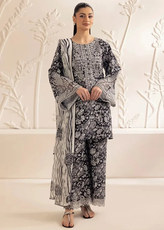 BAROQUE PRINTED LAWN 3PC UNSTITCHED