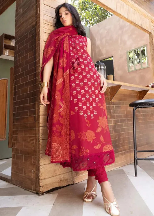 MARIA B M BASIC ELAHEH 3 PIECE LAWN UNSTITCHED MB-ELHV4-09 | ✅ 100% Original