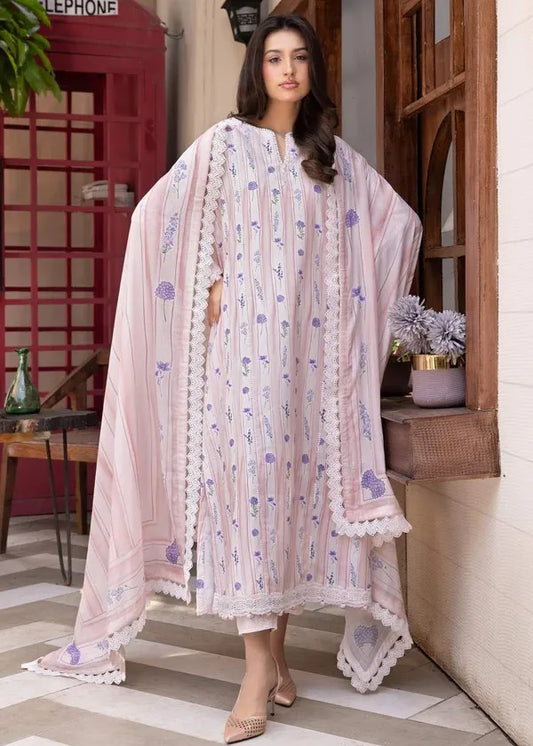 MARIA B M BASIC ELAHEH 3 PIECE LAWN UNSTITCHED MB-ELHV4-10 | ✅ 100% Original