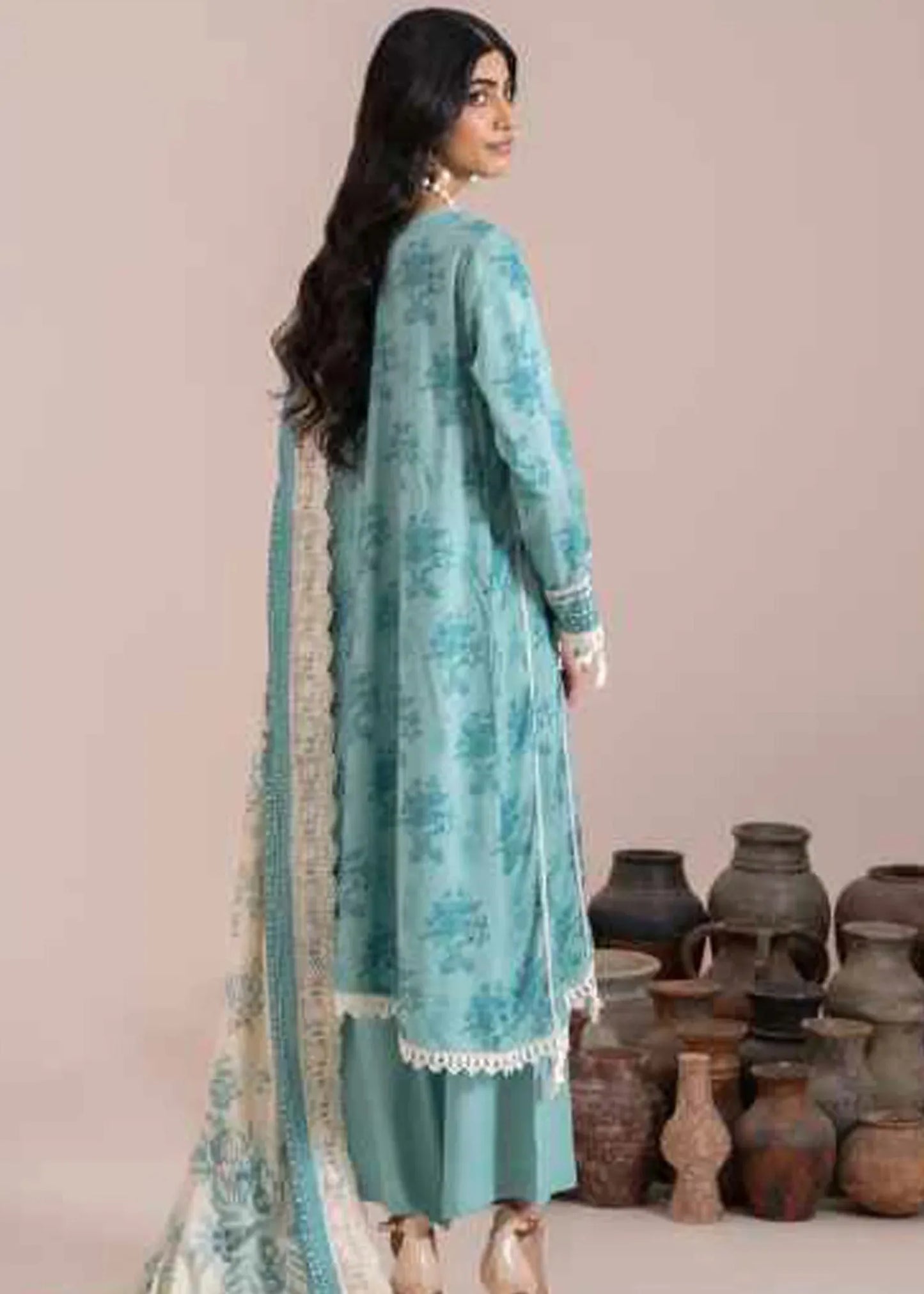 MAUSUMMERY LINEN DIGITAL PRINTED SUIT 3 PIECE UNSTITCHED BERYL
