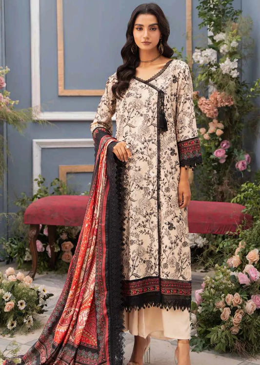 MAUSUMMERY LINEN DIGITAL PRINTED SUIT 3 PIECE UNSTITCHED FARIYA | ✅ 100% Original
