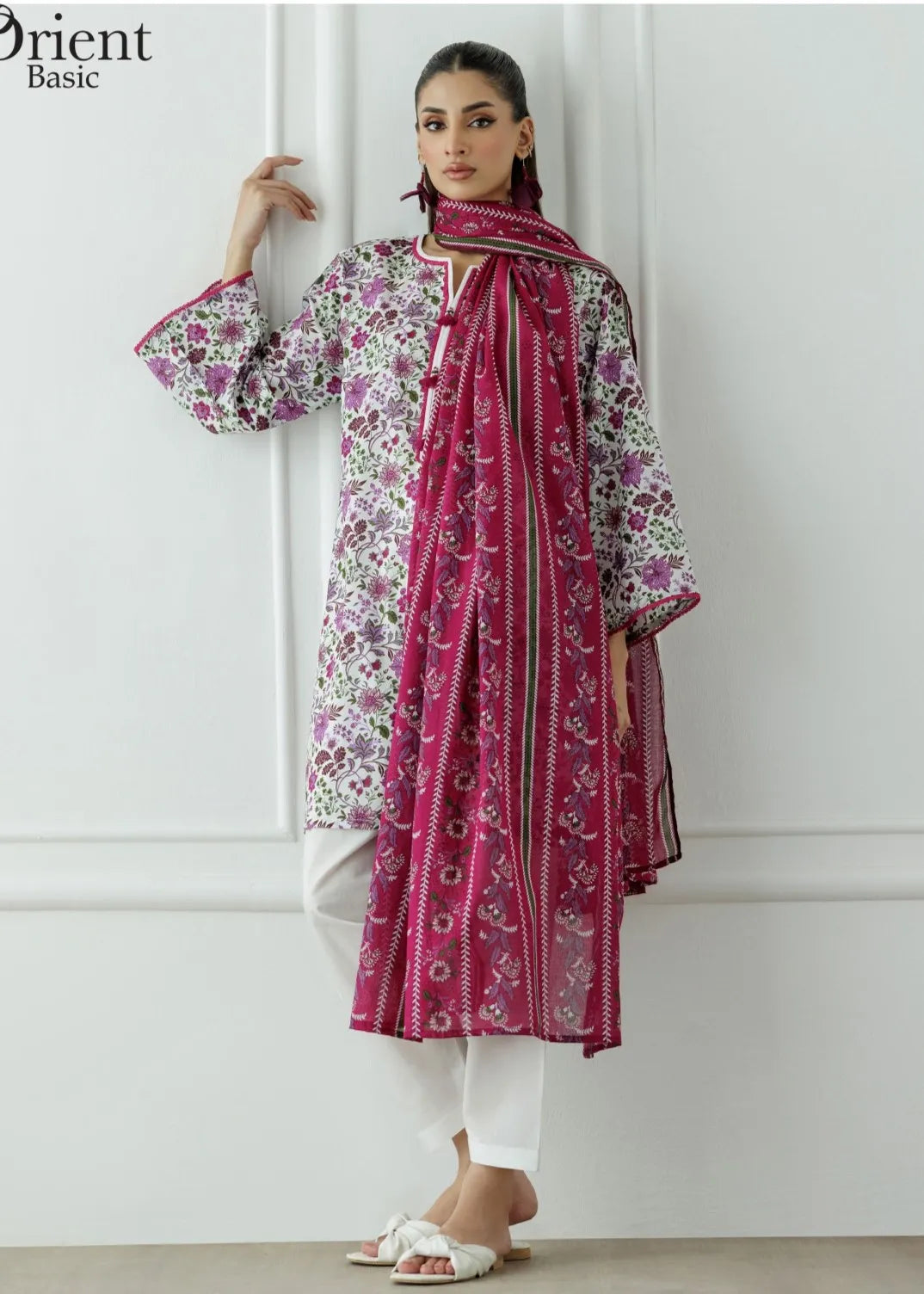 ORIENT BASIC LAWN COLLECTION 3 PIECE UNSTITCHED | ✅ 100% Original