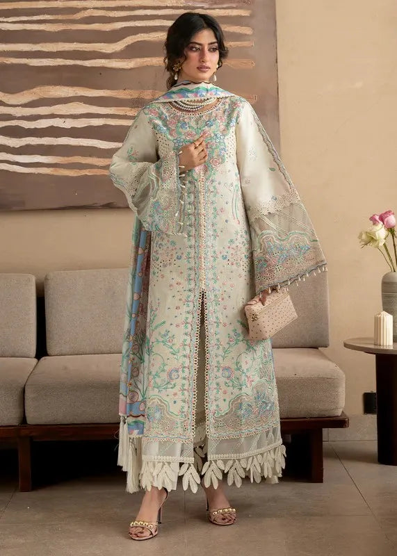 SIRENE BY MAHNUR LUXURY 3PC LAWN '26 S-014 | ✅ 100% Original