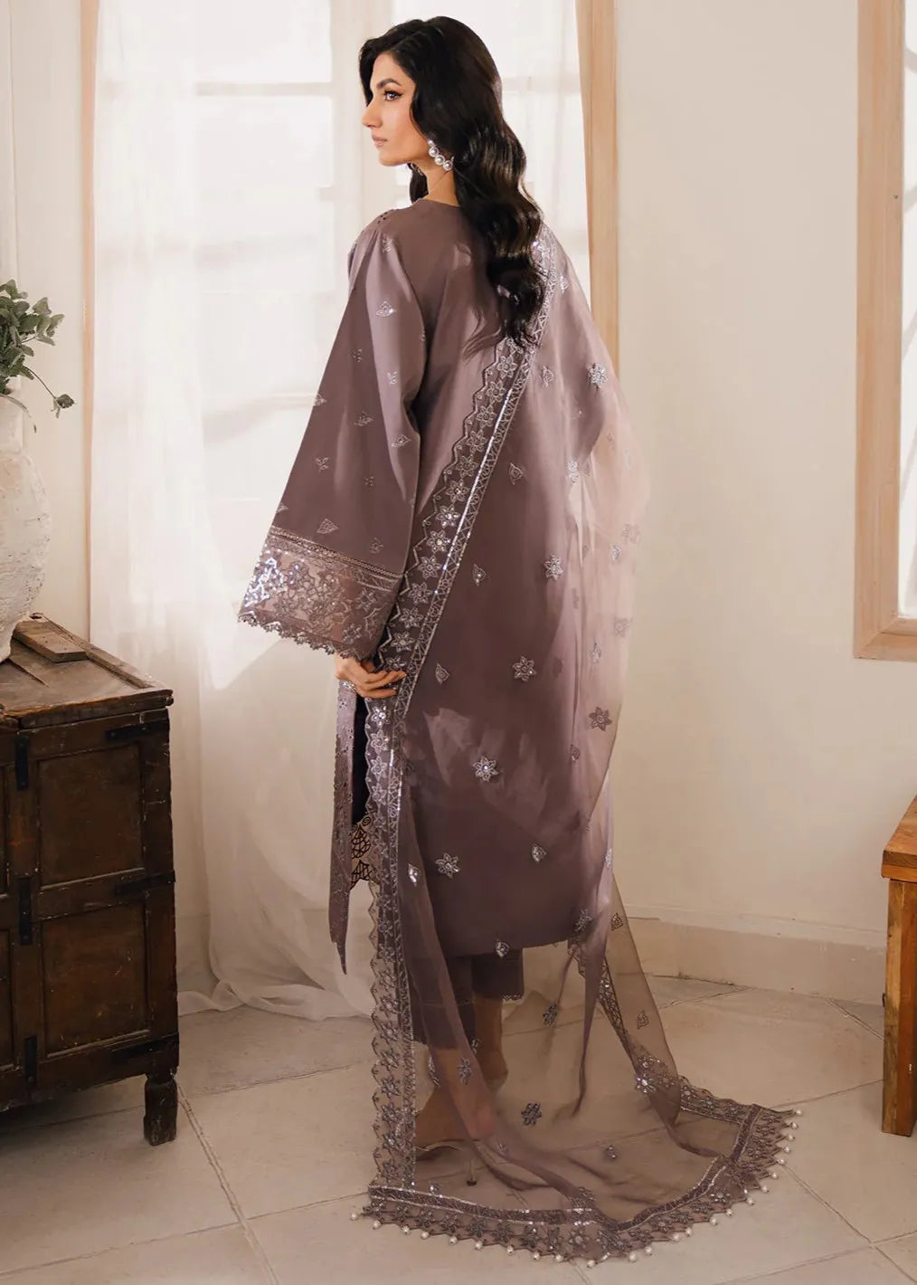 NAQSH BY BIN ILYAS EMBROIDERED 3PC SUIT 05A  | ✅ 100% Original