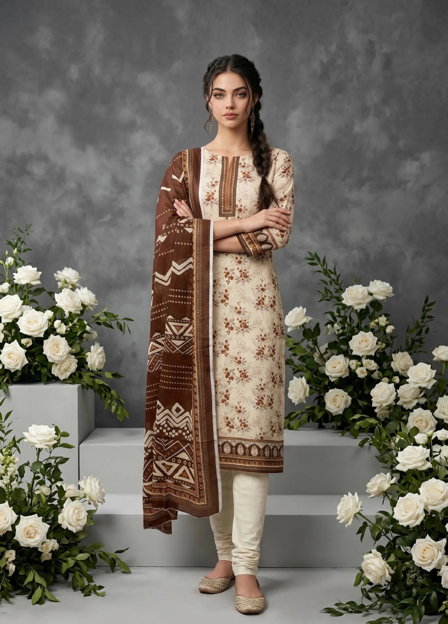 SALINA DOBBY BY REGALIA TEXTILES UNSTITCHED PRINTED LAWN 3 PIECE SUIT D-02