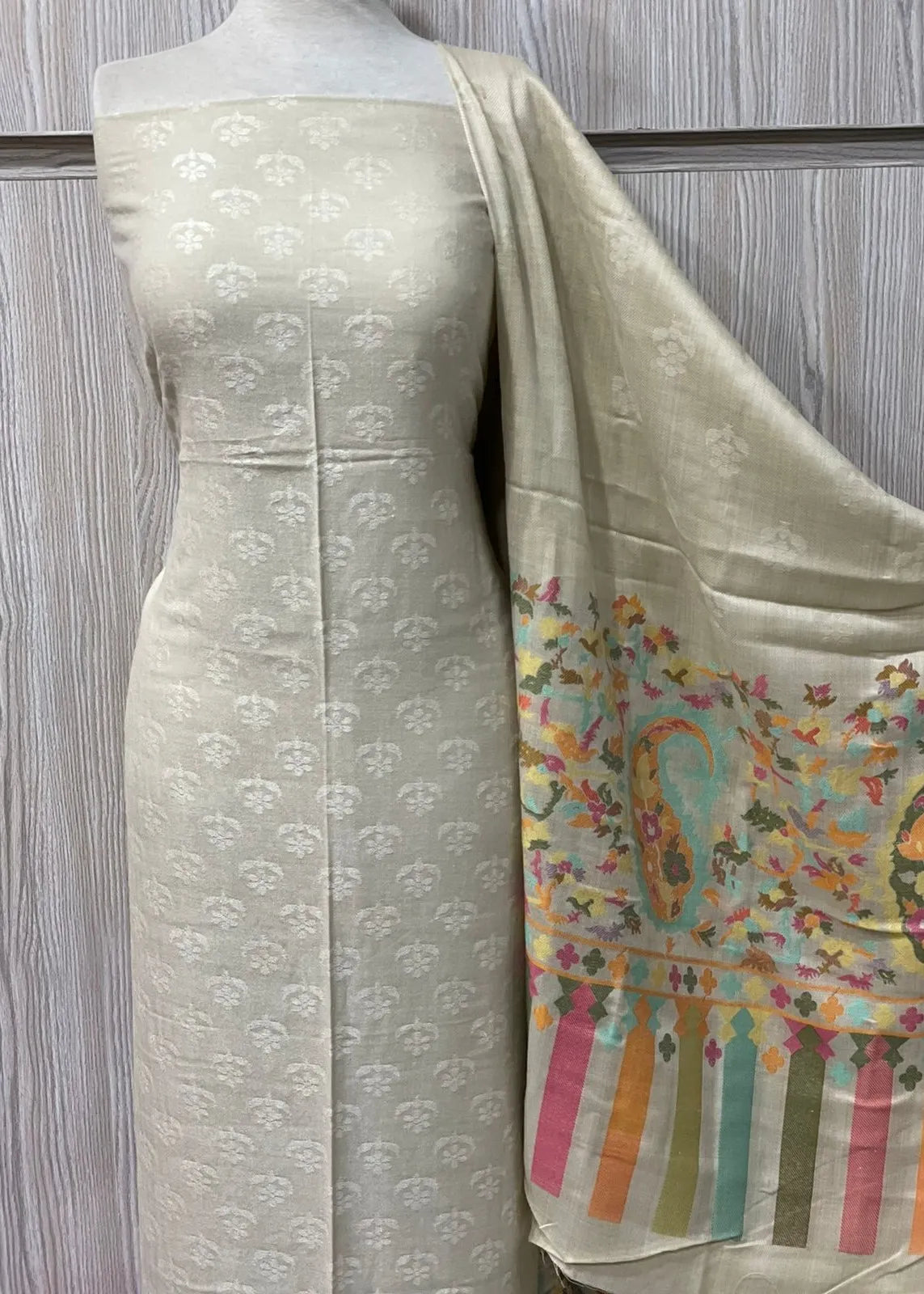 PERSIAN WOOL SWATI WINTER PRINTED 3PC SUIT (Skin)