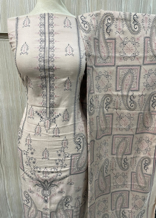 PERSIAN WOOL WINTER EMBROIDERED 3PC SUIT 4