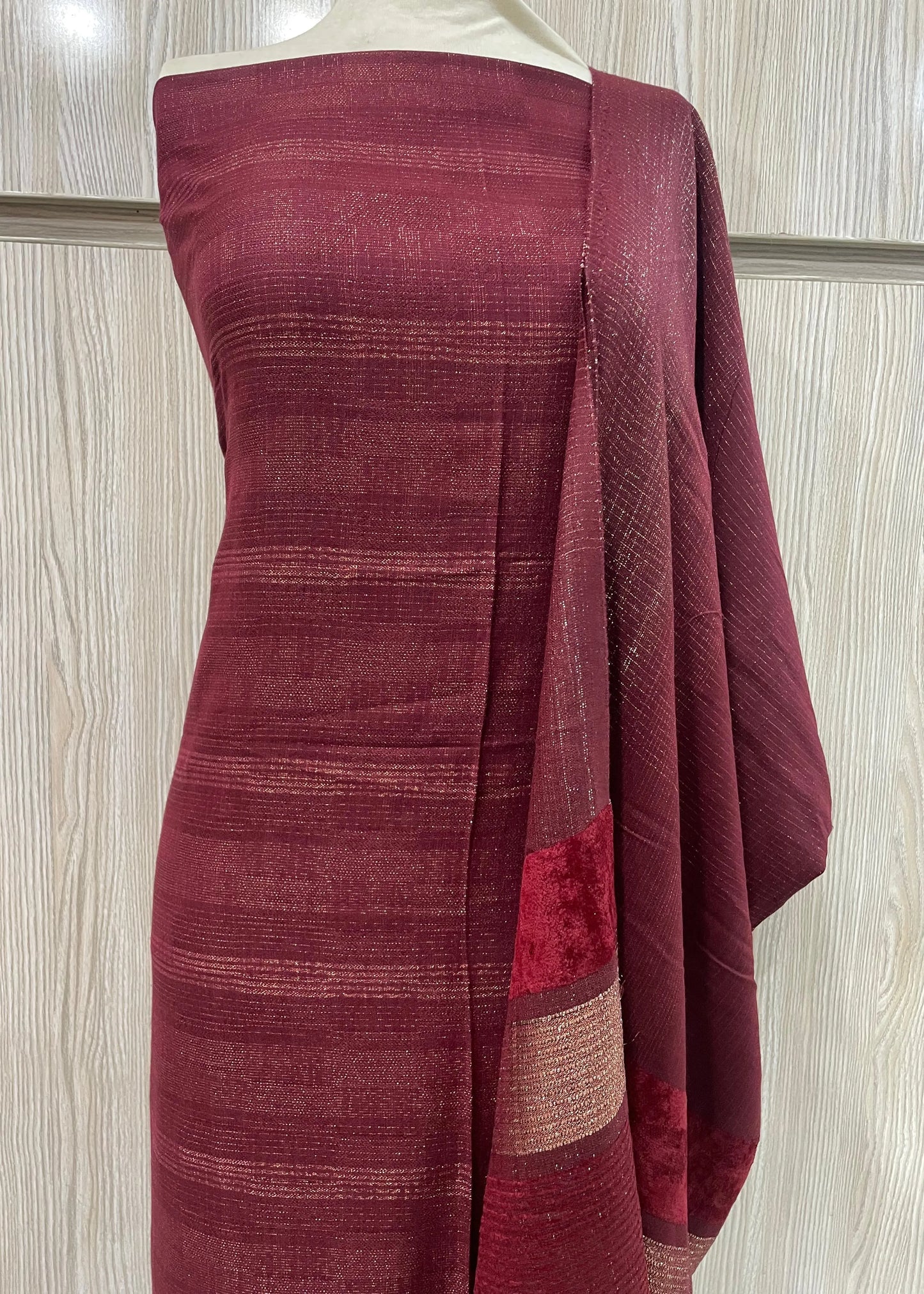 PERSIAN WOOL WINTER 3PC SUIT (Red)