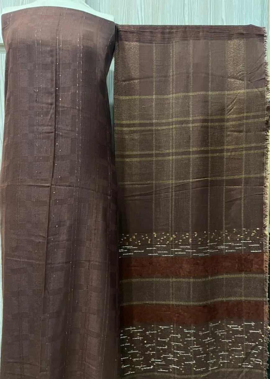 PERSIAN WOOL WINTER 3PC SUIT (Brown)