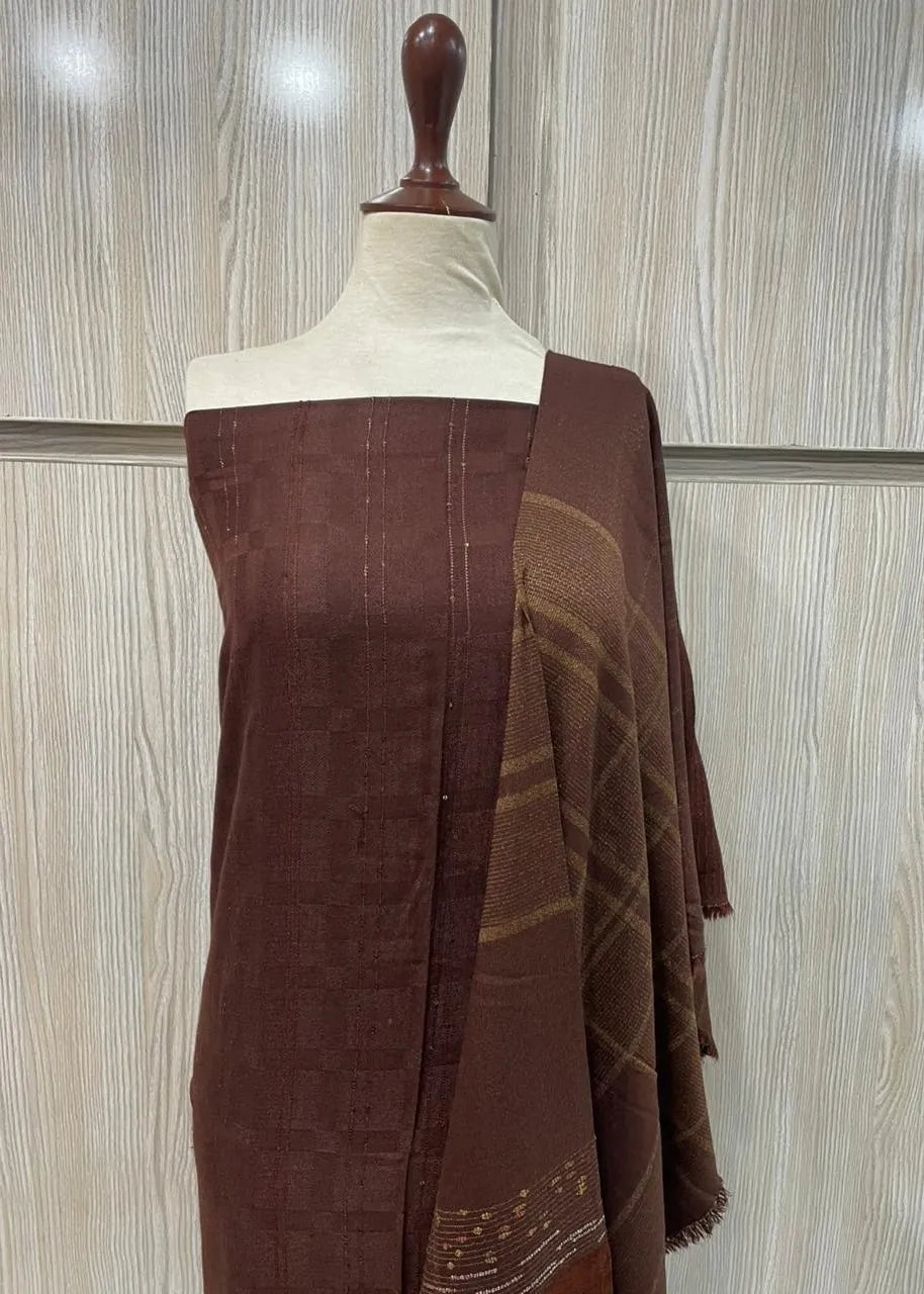 PERSIAN WOOL WINTER 3PC SUIT (Brown)