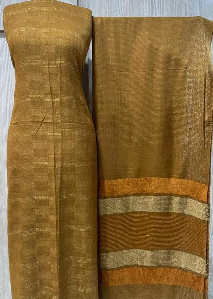 PERSIAN WOOL WINTER PRINTED 3PC SUIT (Yellow)